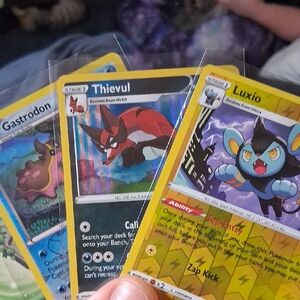 Pokemon Trading Cards - Yellow, Blue, Red